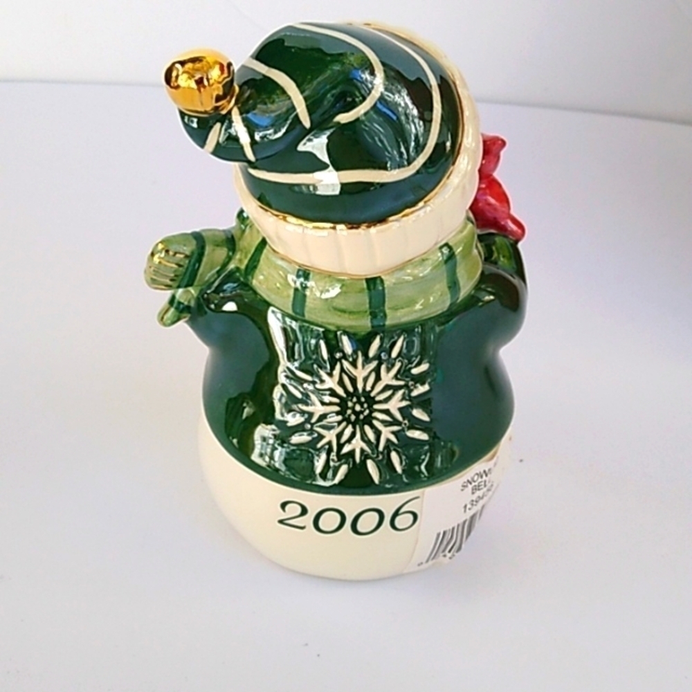 Waterford - 2006 Snowman with Red Bird Bell - Picture 5 of 8